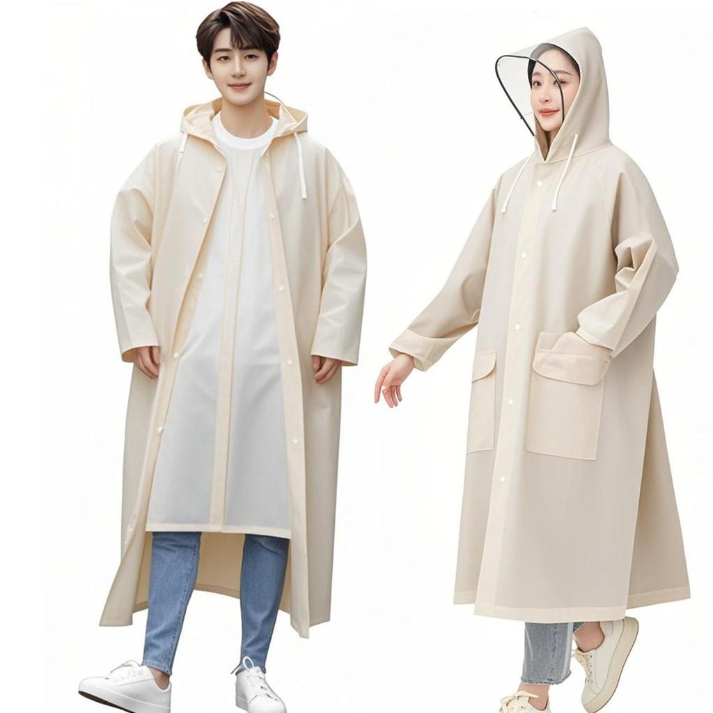 Silenty Cycling Rainwear for Men and Motorcycle Rain Poncho with Double Transparent Rain Stylish Backpack Rain Rain Gear for Rainy Disaster