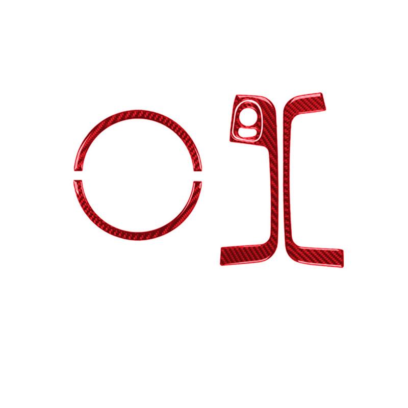 Carbon Fiber Interior Door Button Panel Decoration Cover Trim Sticker For Fiat 500 2012-2015 Car Styling Accessories