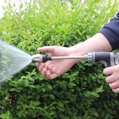 Garden Hose High Pressure Spray Watering with Nozzle, Zinc Alloy Heavy Duty Metal Hand Sprayer for