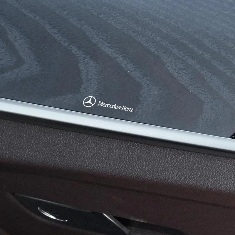 Car Logo Body Side Fender Door Window Trunk Decals Stickers Exterior Deco For Mercedes Benz AMG W204 W211 W212 W166 W117 W176