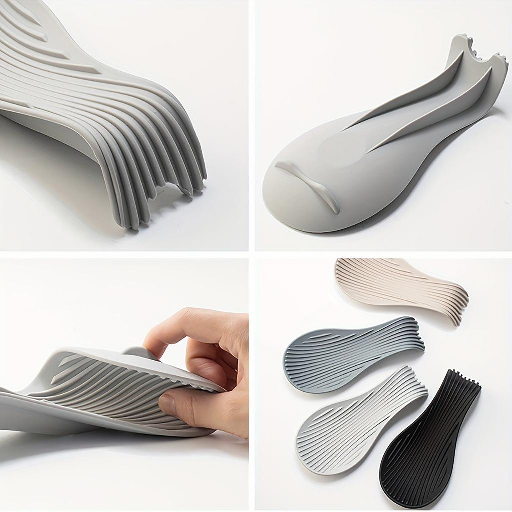 Silicone Kitchen Utensil Rest – Heat-Resistant Spoon Holder And Spatula Tray For Countertop Organization
