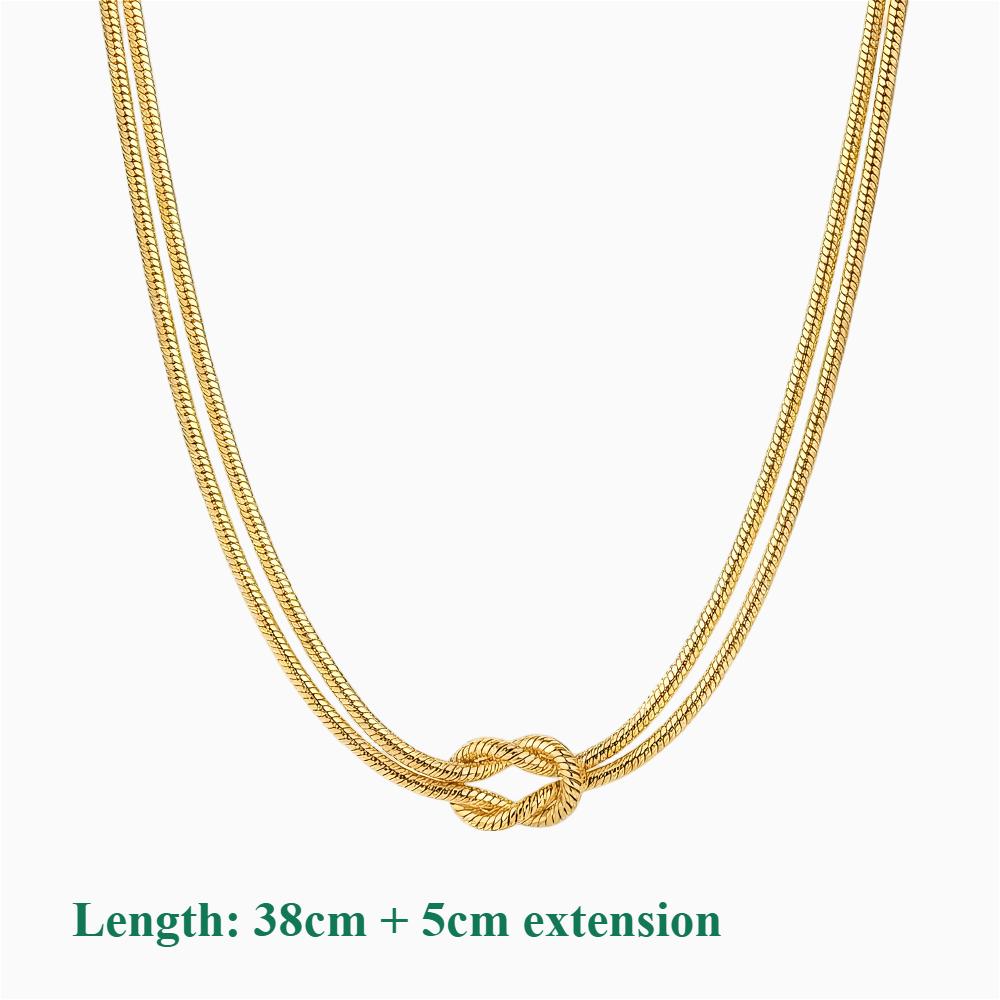 Infinity Love Knot Stainless Steel Bracelets Snake Chain Elegant Friendship Couples Bangles For Women Bridesmaid Jewelry Gifts