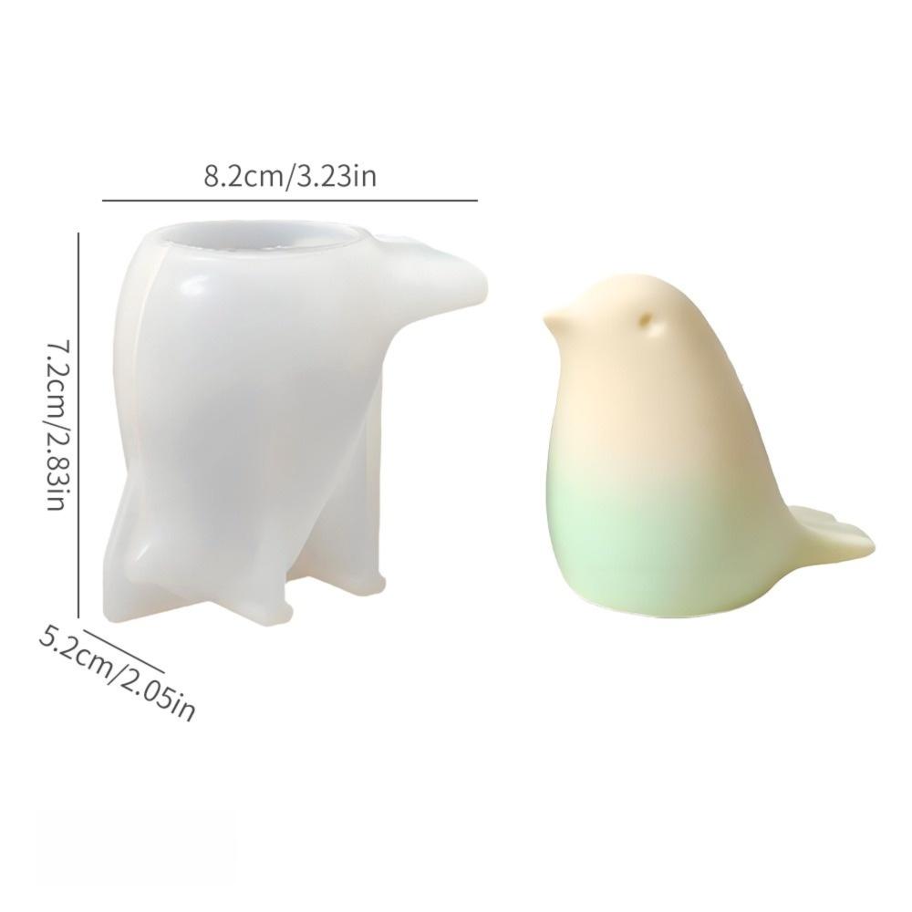 Silicone Silicone Candle Mold DIY Bird Mold New Animal Ornament Mold  Home Decoration
