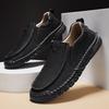 Fashion 2025 Trend Mens Casual Shoes Handmade Leather Comfy Loafers Moccasins Luxury Designers Lightweight Breathable Men Outdoor Shoes