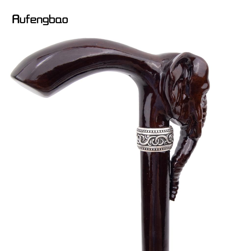 Elefant brun tre mote spaserstokk dekorativ vampyr Cospaly fest tre spaserstokk halloween klattstav Crosier 90 cm