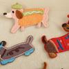 Embroidery Label Embroidery Sticker DIY Self-adhesive Patch Sticker Accessories Patch Cartoon Sausage Dog Original Cloth Sticker