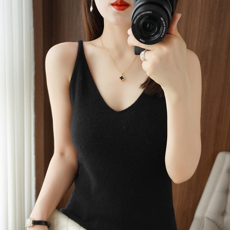 VEZFAA Chemisiers et chemises décontractés pour femmes, mode été printemps, couleur unie, imprimé, sans manches, col en v