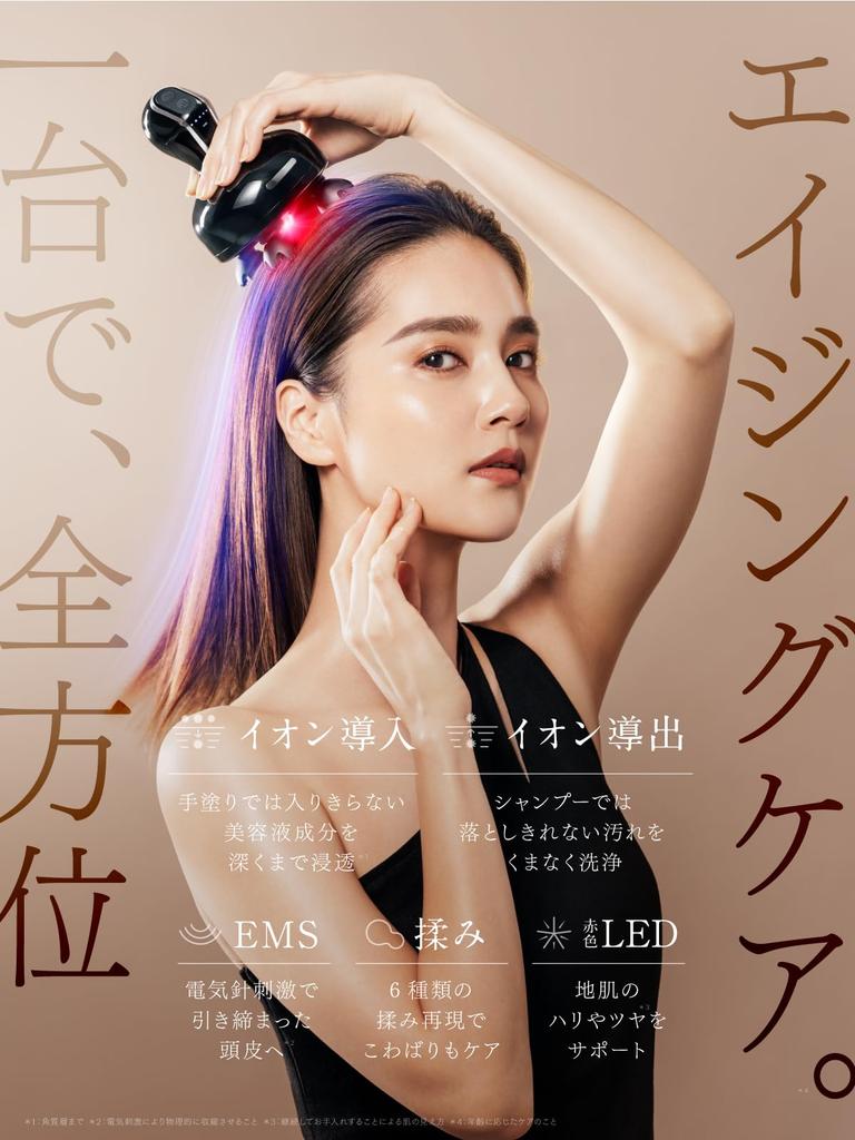 MYTREX Deep X EMS Head Spa Electric Needle Head Scalp Treatment Brush Red LED Waterproof Cordless Beauty Appliance Gift Included