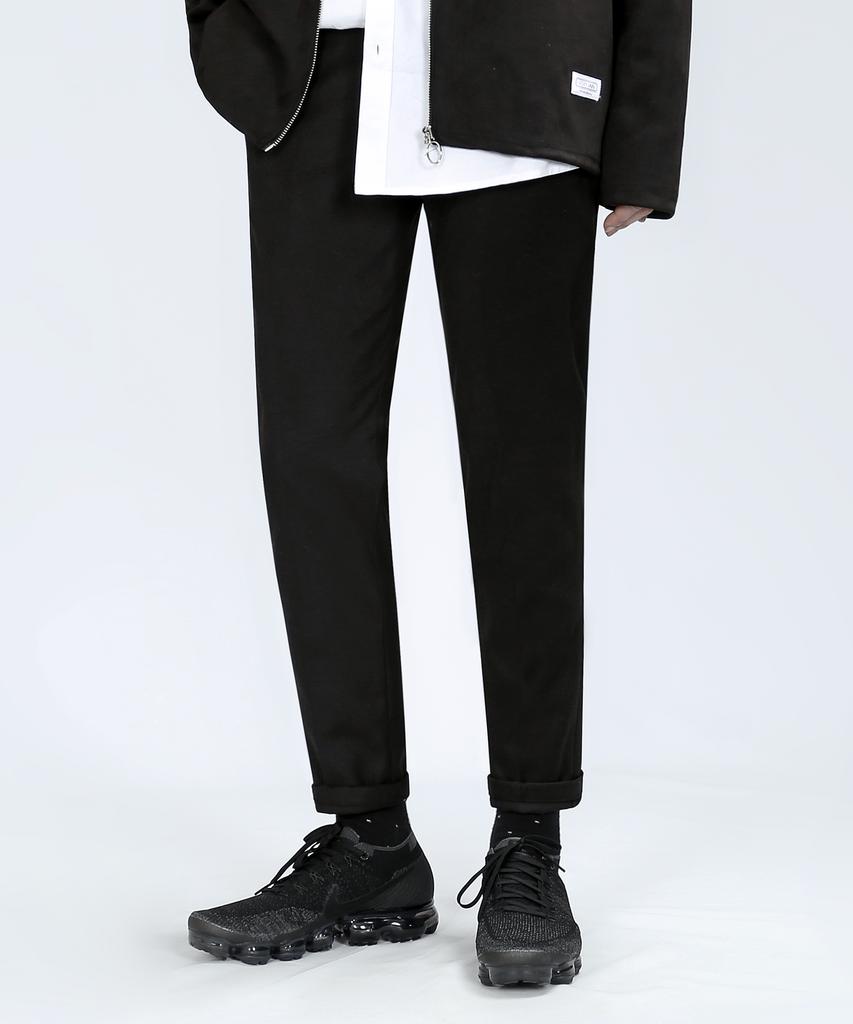 VERYVAIN Bt55 Woolen Span Slacks (Black)