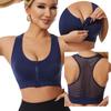 Zipper Sports Shockproof Bra Women Gather Underwear For Sporty Women Plus Size Bodybuilding Running Yoga Sports Bra Vest