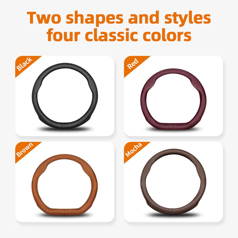 Suitable for Volkswagen Ultra-Thin Breathable Leather Steering Wheel Cover Suitable for Polo Golf 5 6 7 up Gol Volante Scirocco Passat