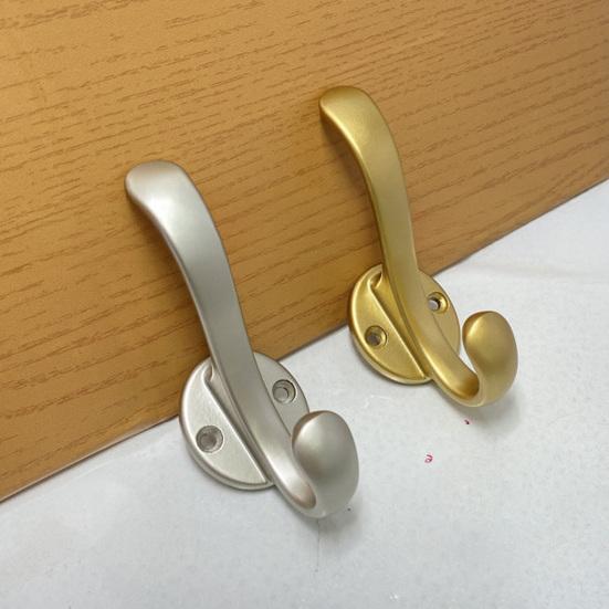Coat Hook Corrosion-Resistant Wall Hooks Space Saving Upper And Lower Hooks for Bathroom Kitchen Bedroom