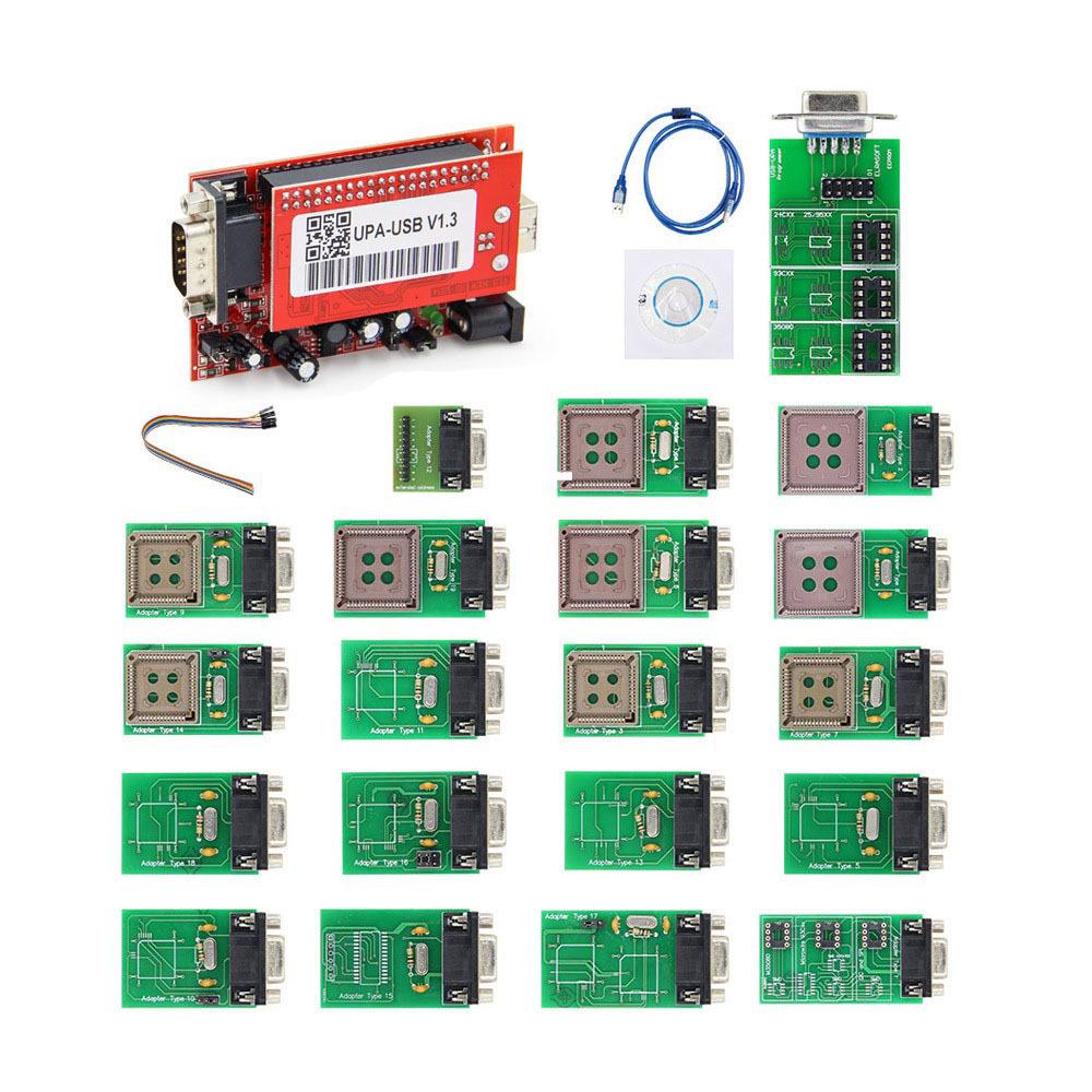 UPA USB V1.3 Programmer Kit with 19 Adapter Modules