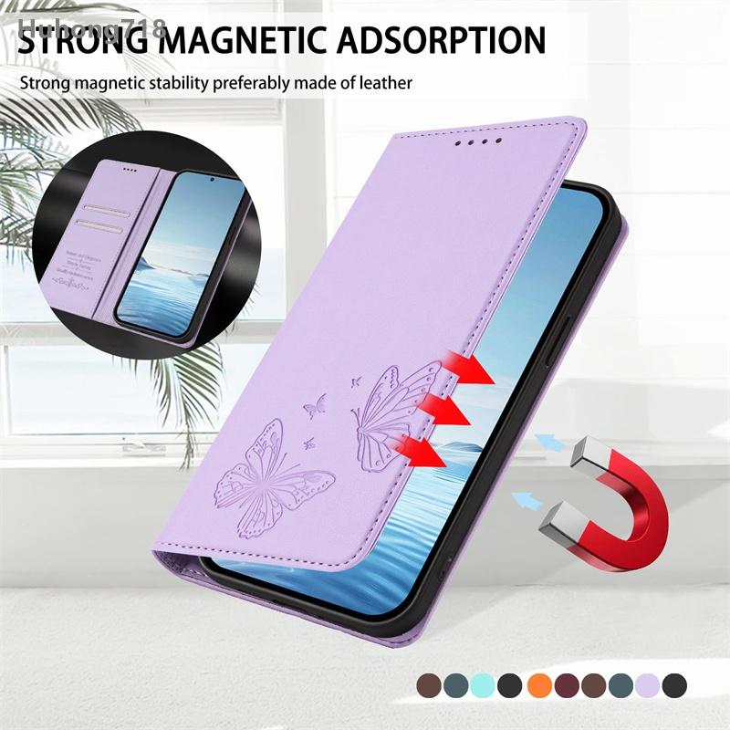 For TCL K32 K33 K70 Power SE 502 503 505 605 4G 5G Magnetic Flip Leather Case Coverage Shockproof Cover Wireless Charging Card Slot Holder