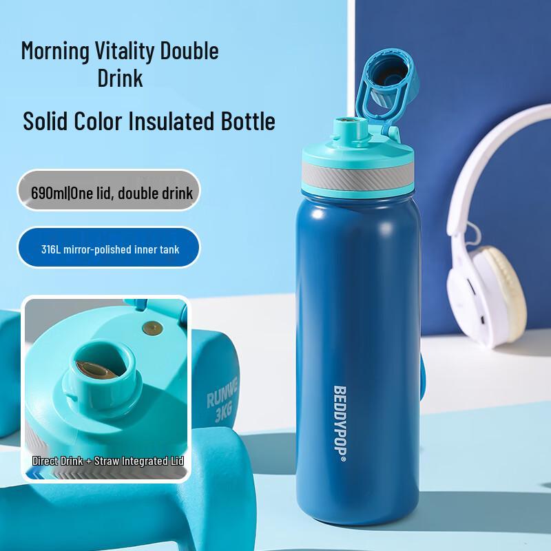 

BEDDYBEAR Children s Dual-Drink Insulated Bottle 690ml