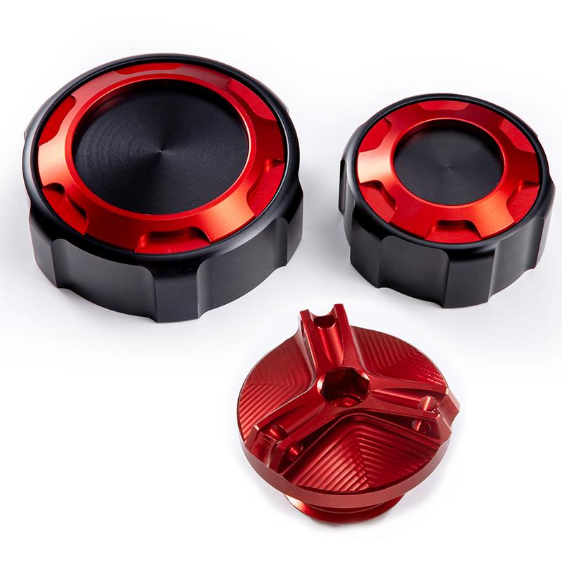 For Kawasaki Z750 Z 750 Z750S 2005-2011 2012 Motorcycle front and rear brake tank cap accessories and fuel filler cap protection