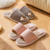 Breathable Cotton-Linen Indoor Slippers for Men & Women – Non-Slip, Soft Sole, Sweat-Absorbent, Silent, All-Season Comfort