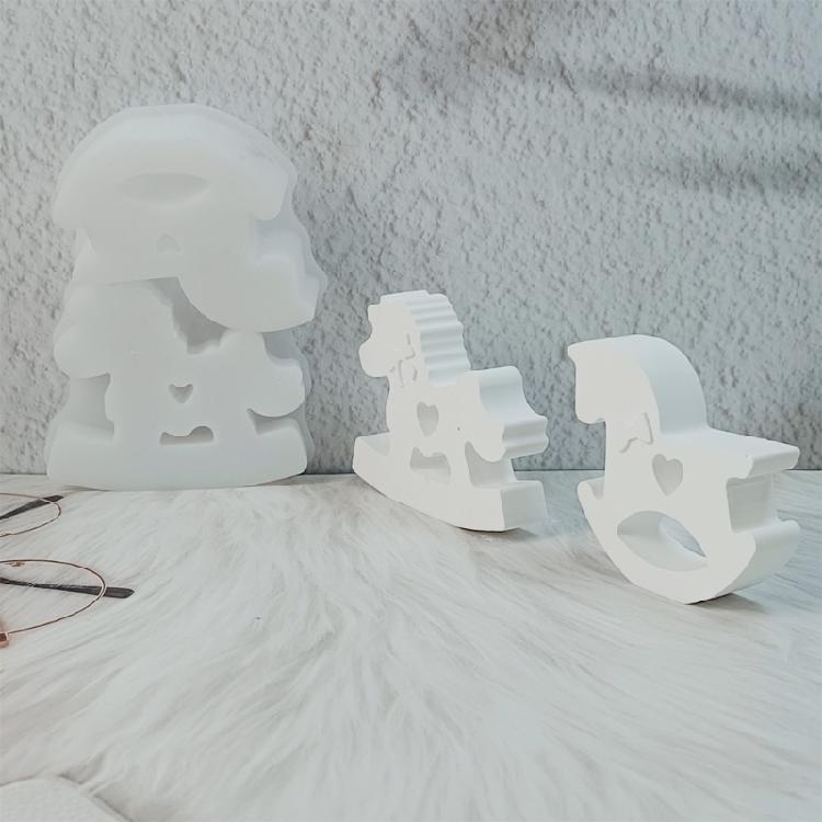 Horse Shape Silicone Candle Molds Food Grade Silicone Baking Mould for Making Candle Soap Chocolate Candy and Resin Art