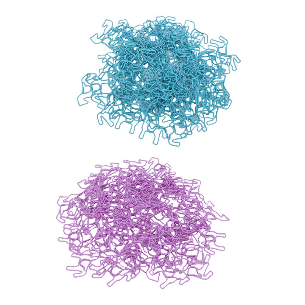 Horse Shape Paper Clips Multifunctional Cute Iron Horse Shaped Bookmark Clips with Transparent Box