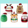 Plush Christmas Santa Claus Snowman Pillow Soft Decorative Cushion For Home Holiday
