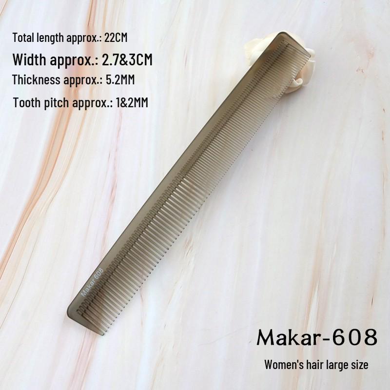 Hot-Selling Professional Dual-use Hairdressing Comb: Fine & Coarse-Toothed, Anti-static, Rubber Handle