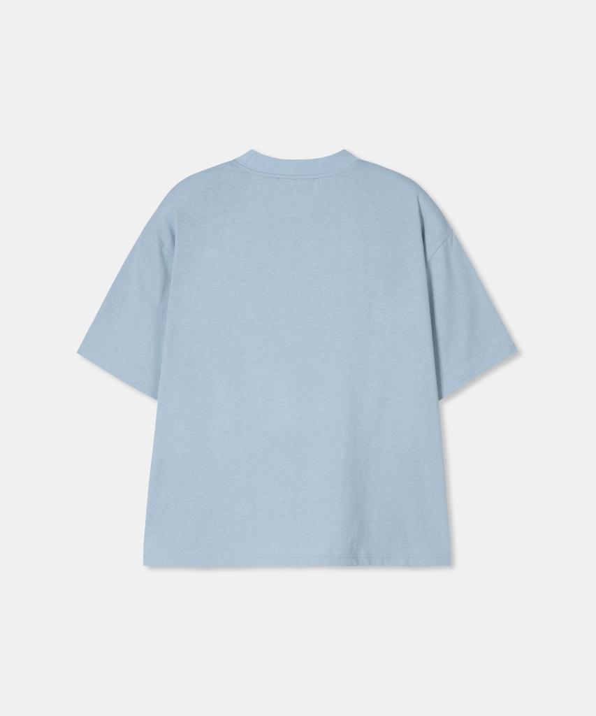 Diaendeukweseucheon Little Thing Print T-Shirt / Light Blue