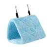 Soft Plush Hammock Hanging Cage Tent For Birds Parrot Winter Warm Bed Pet Toy (Blue S)