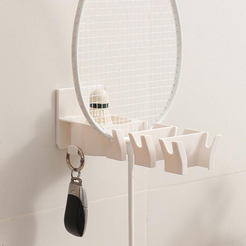 Wall Mounted Tennis Rack Table Tennis Bat Hanger Multifunctional Racket Display Organizer Holder Home Storage Organization