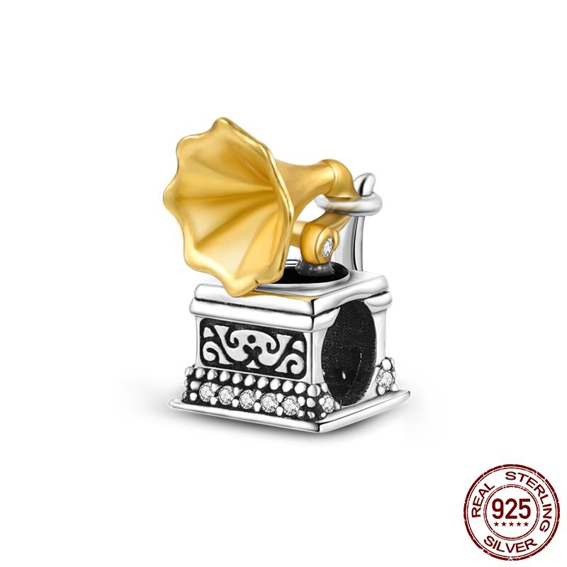 Original Design Kopfhörer Anhänger Kupfer Charm Perlen Passen Original Marken Armband Frauen DIY Schmuck Geschenk Herstellung