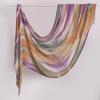 Soft Gradient Headscarf Breathable Cotton Hijab Stylish Tie-Dye Hijab  For Women