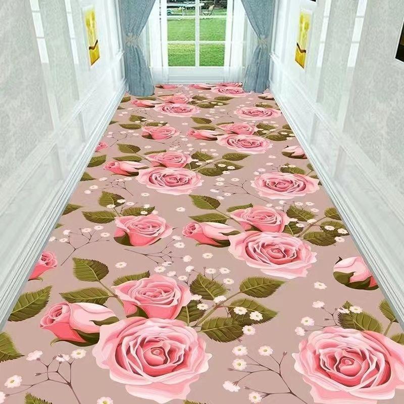 

Ковер для коридора с зеленой травой, длинный ковер для коридора отеля, 3D ковер для гостиной, коврик для кухни, коврик для прохода, коврик для дома, прихожей W80*H100CM