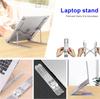 Der tragbare Desktop-Ständer aus Kunststoff ist faltbar und höhenverstellbar. Es ergonomisch und für Bücher und Laptops geeignet.. es ist