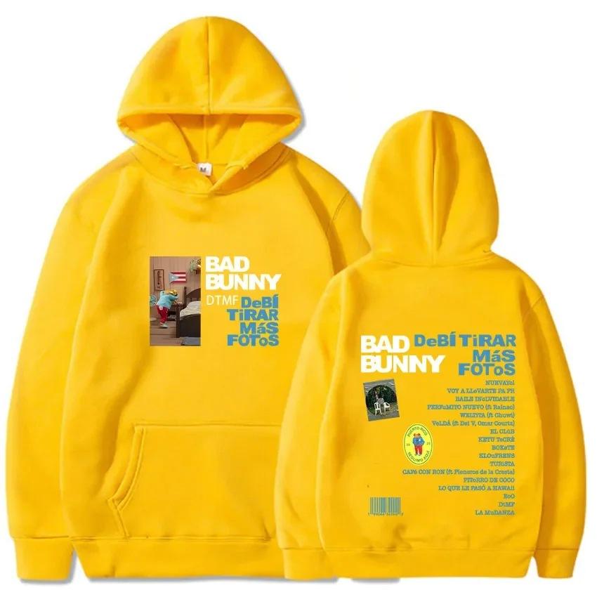 Bad Bunny Album DTMF Loose Hoodie with Fashionable Print Autumn/winter Long-sleeved Men Hoodie Fashionable, Warm and Comfortable