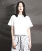 Deumakeu Loose Fit Plain Cropped Short Sleeve T-Shirt White