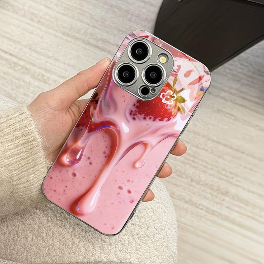 

Красочный гальванизированный стеклянный чехол для телефона iPhone 17 16 15 14 13 12 11 Pro Max Plus 16E 17Air iPhone 17