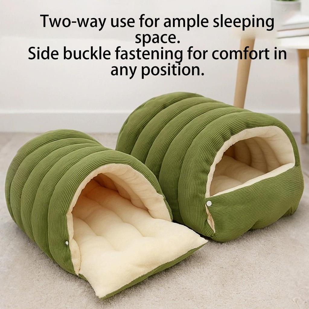 Cozy Cat Bed Tent Soft Pet Nest Cave Warm Sleeping Bag for Cats Dogs Puppies Indoor Outdoor Living Room Winter Pet Supplies
