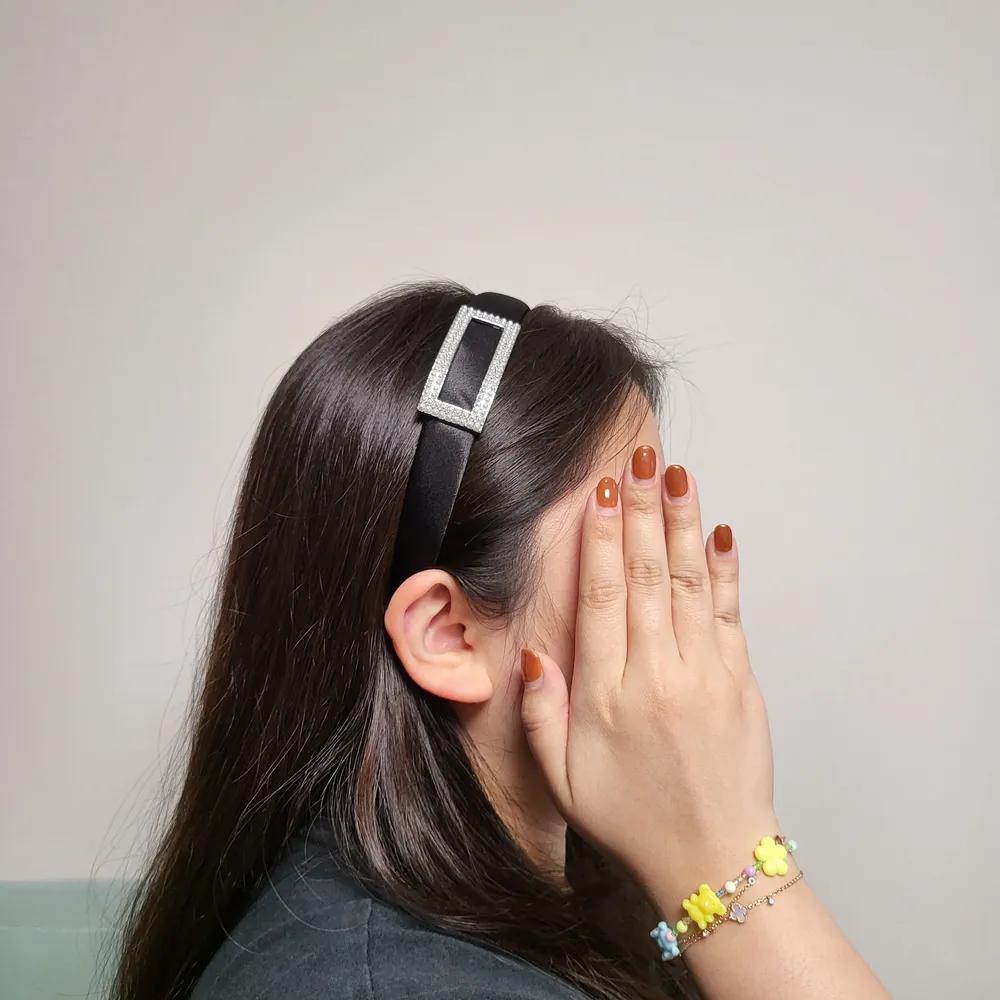 Handmade Cubic Headband Stone Point Side Hairband 1. Pearl