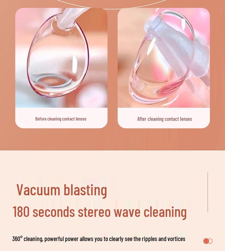 Elektryczna Ultradźwiękowa Czyszczarka do Soczewek Kontaktowych do Ortokorekcji i Soczewek Kolorowych