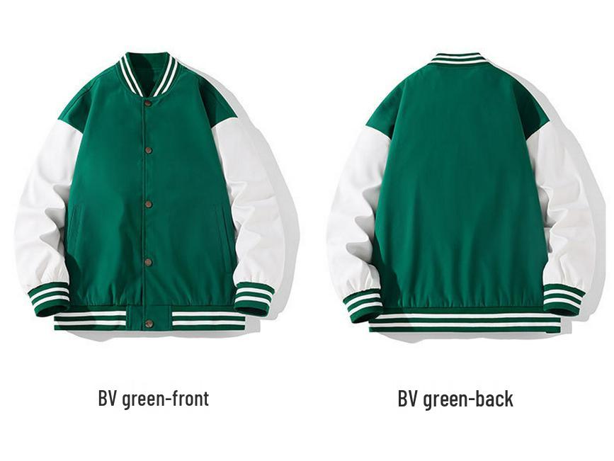 Men's Korean Style Spring Baseball Jacket - Trendy Patchwork Long Sleeve Top, Loose Fit, Handsome Outerwear