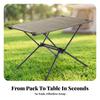 Foldable Camp Table with Carrying Bag Compact, Folding Camping Table, Sturdy,