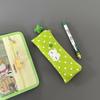 Star Pattern Pencil Case Double Layered Pen Pouches 2 Compartment Pencil Organizers Bag for Student Boy Girl School