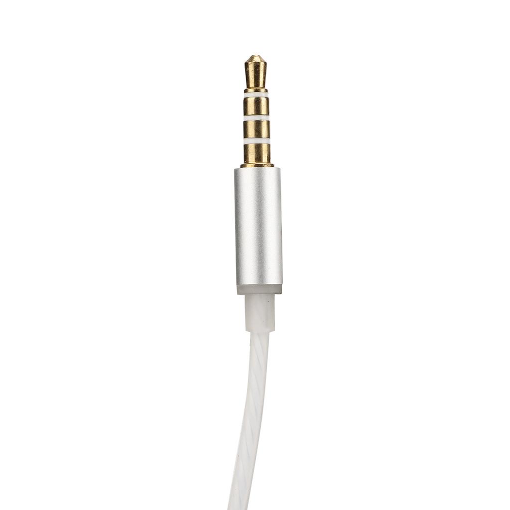 Tube Earbuds Ergonomic Radiation Noise Reduction Portable Binaural 3.5mm Tube Headset for Laptop Tablet