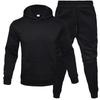 Men's Hooded Sweatshirt and Sweatpants Sports Set - Warm, Casual Wear for Spring & Autumn