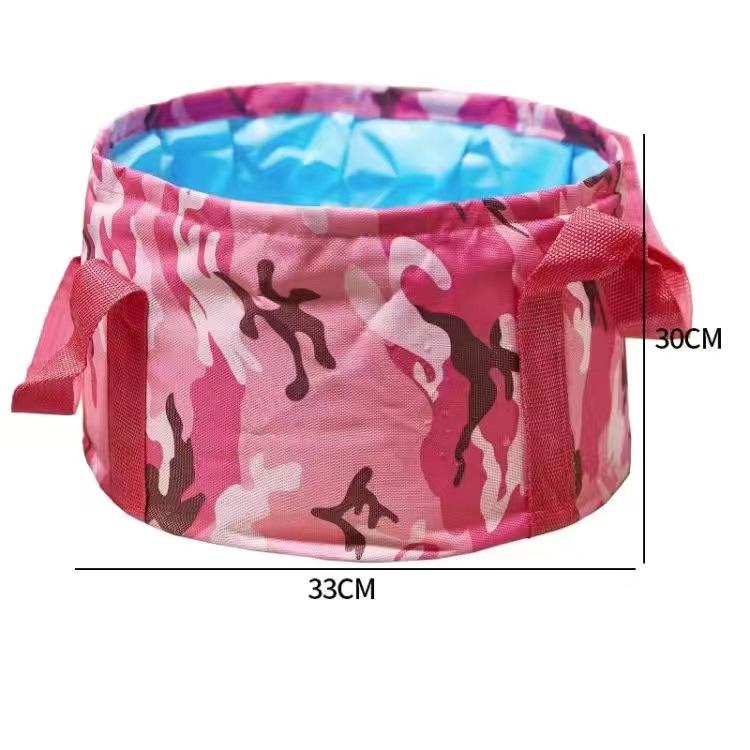 Faltbares Reisefußbad: Tragbares Becken zum Fußbad, Gesichtwaschen und für die Wäsche. Perfekt für Zuhause und den Außenbereich.