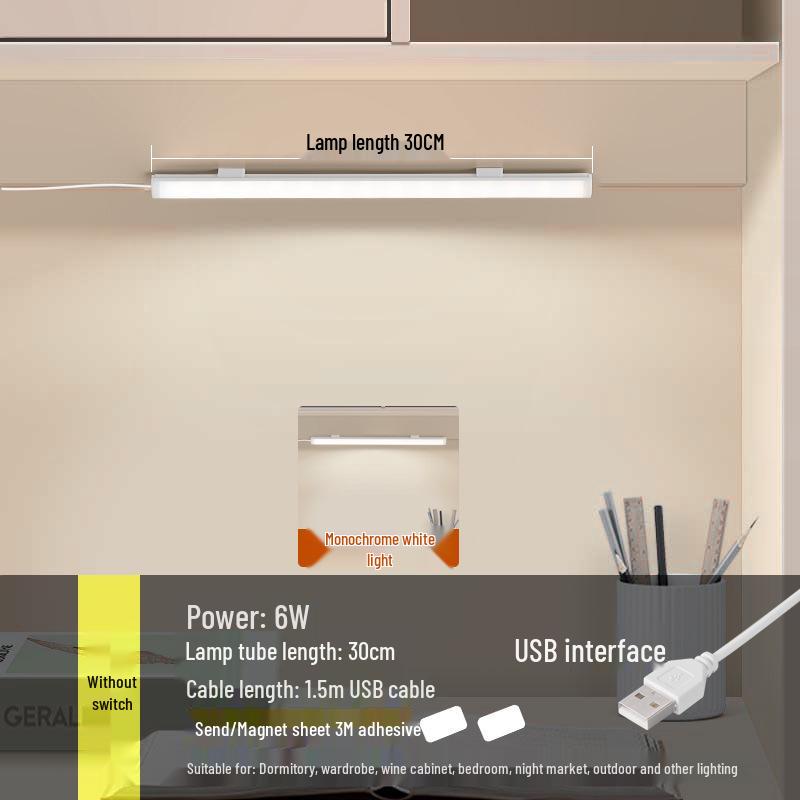Eye-Protective USB Study Lamp - Magnetic Night Light for Desk & Bedroom