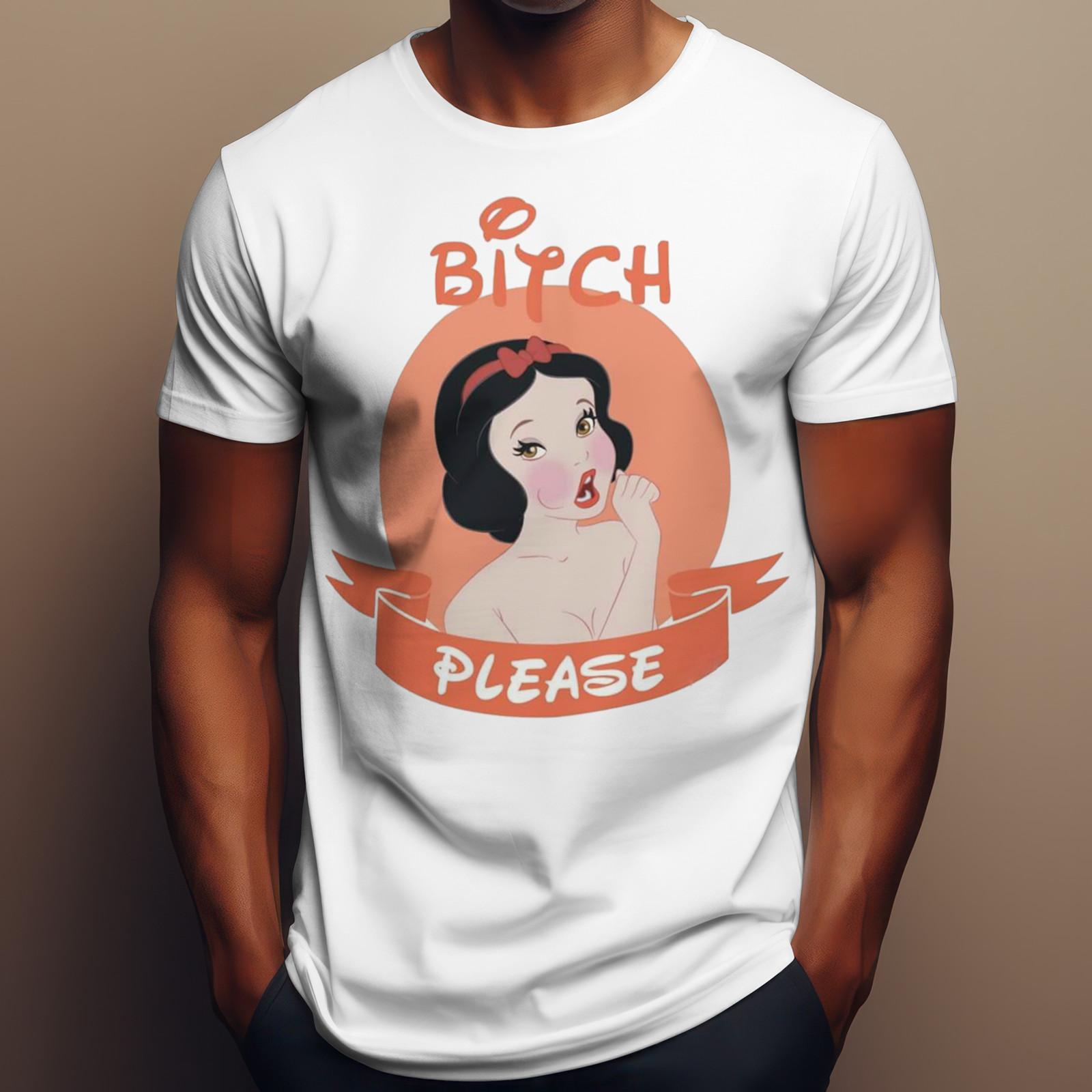 SNOW WHITE BITCH PLEASE T-Shirt | Disney Princess Novelty Tee | Funny Joke Tee S разноцветный
