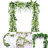 Lifelike 2x Artificial Wisteria Flower Vine With Stunning Colors For Home Decor
