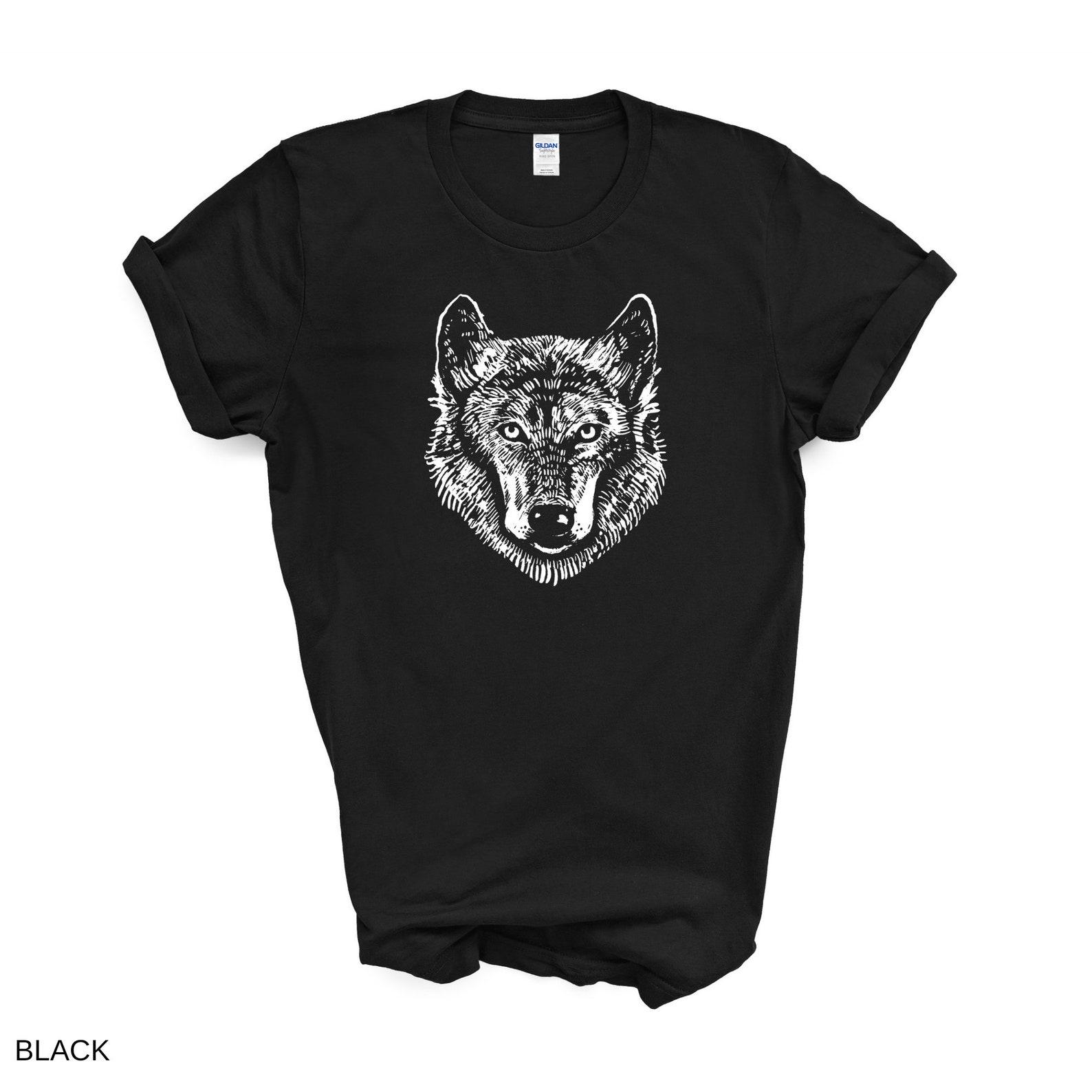 Wolf Shirt | Symbolic Animal Tshirt | wolves Animal Lover | Indigenous Owned Canada First Nations Art Unisex T-shirt | UNISEX FIT XL