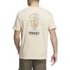 adidas T Shirts Unisex Khaki Crew Neck Moderate Straight Fit IB8694