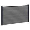 WPC and Aluminum Fence Panel Grey